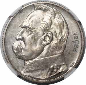 SAMPLE 5 gold Pilsudski 1934 - SILVER