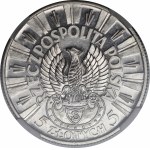 PRÓBA 5 złotych Piłsudski 1934 - SREBRO - LUSTRZANY