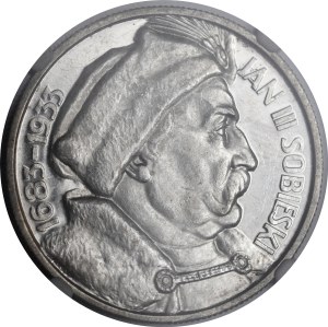 SAMPLE 10 gold Sobieski 1933 - SILVER - LUSTLED