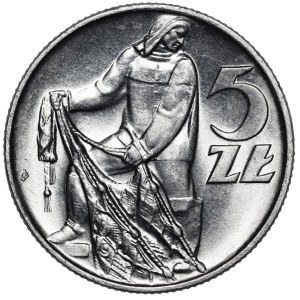 5 złotych Rybak 1971