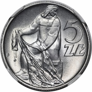 5 złotych Rybak 1974