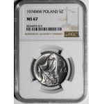 5 złotych Rybak 1974