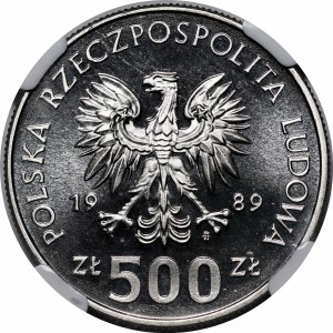 500 zloty 50.Anniversary of the Defensive War of the Polish Nation 1989