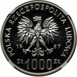 Próba 1000 złotych Wrocław 1987 - srebro