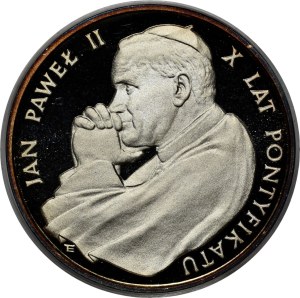 10000 Gold John Paul II 1988 - X Years of the Pontificate