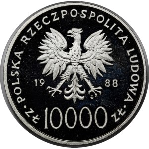 10000 złotych Jan Paweł II 1988 - X Lat Pontyfikatu