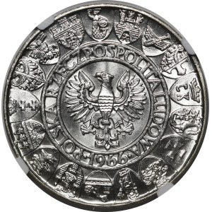 Próba 100 złotych Mieszko i Dąbrówka 1966 - srebro
