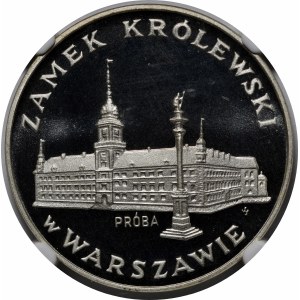 Próba 100 złotych Zamek w Warszawie 1975 - srebro