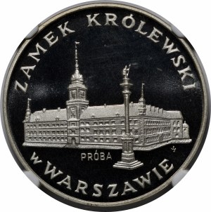 Sample 100 gold Castle in Warsaw 1975 - silver