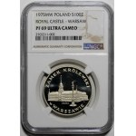 Próba 100 złotych Zamek w Warszawie 1975 - srebro