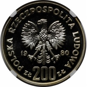 Próba 200 złotych Bolesław Chrobry 1980 - srebro