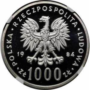 Próba 1000 złotych Łabędź 1984 - srebro