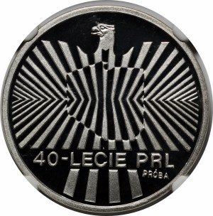 Sample 1000 gold 40th anniversary of communist Poland 1984 - silver