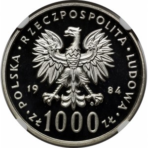 Próba 1000 złotych 40-lecie PRL 1984 - srebro