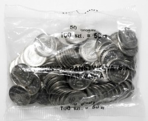 50 pennies 1995 - MINT BAG - 100 SQUARE - State Mint