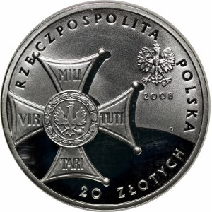 20 złotych 90. rocznica odzyskania niepodległości 2008