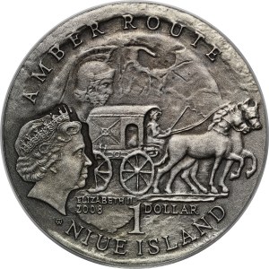 $1 Amber Trail GDAŃSK 2008 Niue Island