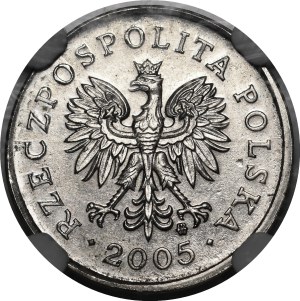 SAMPLE 2 pennies 2005 - cupronickel