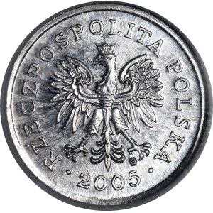 SAMPLE 5 pennies 2005 - aluminum