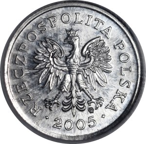 SAMPLE 5 pennies 2005 - aluminum