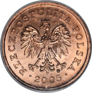 SAMPLE 5 pennies 2005 - bronze