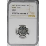 PRÓBA NIKIEL 20 groszy 1963