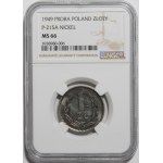 PRÓBA NIKIEL 1 złoty 1949