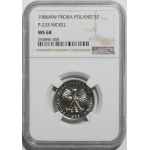 PRÓBA NIKIEL 5 złotych 1986