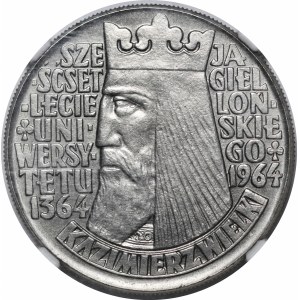 PRÓBA NIKIEL 10 złotych 1964 Kazimierz Wielki - wypukły