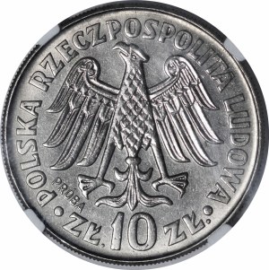 SAMPLE Nickel 10 gold 1964 Casimir the Great - convex