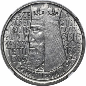 PRÓBA NIKIEL 10 złotych 1964 Kazimierz Wielki - wklęsły