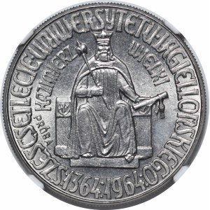 PRÓBA NIKIEL 10 złotych 1964 Kazimierz Wielki - orzeł bez korony