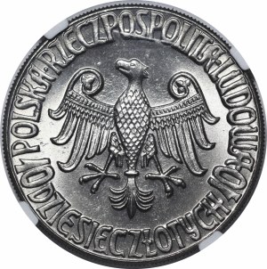 NICHOLS 10 gold 1964 Casimir the Great - eagle without crown