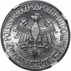 PRÓBA NIKIEL 10 złotych 1964 Kazimierz Wielki - orzeł w koronie