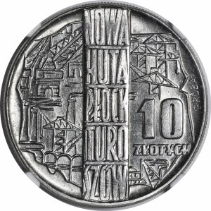 SAMPLE NIKIEL 10 gold 1964 New Turoszow smelter