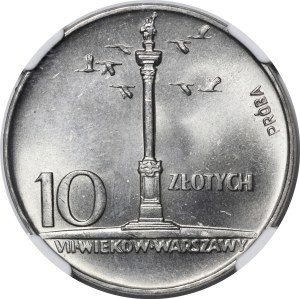SAMPLE NIKIEL 10 zloty 1966 Sigismund's Column - small