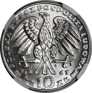 SAMPLE NIKIEL 10 gold 1967 Karol Swierczewski - in cap