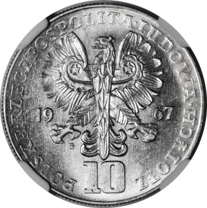 SAMPLE NIKIEL 10 zloty 1967 Fiftieth Anniversary of the October Revolution