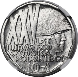 SAMPLE NIKIEL 10 gold 1968 XXV Years of the People's Army of Poland