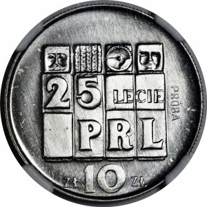NIKIEL 10 zloty 1969 25th Anniversary of the People's Republic of Poland