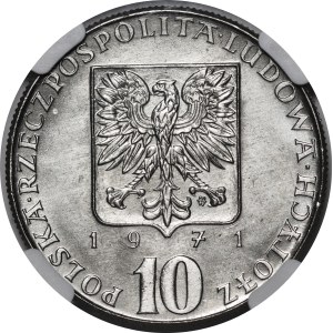 PRÓBA NIKIEL 10 złotych 1971 FAO