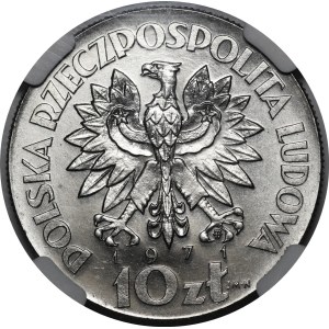 PRÓBA NIKIEL 10 złotych 1971 FAO Fiat Panis