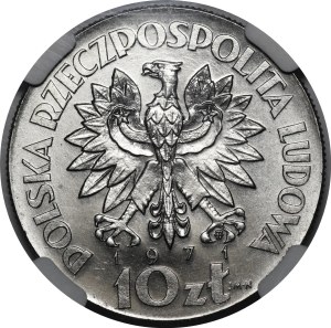 SAMPLE Nickel 10 gold 1971 FAO Fiat Panis