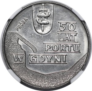 SAMPLE NIKIEL 10 gold 1972 50 Years of the Port of Gdynia - 