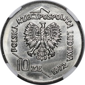 SAMPLE NIKIEL 10 gold 1972 50 Years of the Port of Gdynia - 