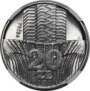 SAMPLE NIKIEL 20 gold 1973 Grain and skyscraper