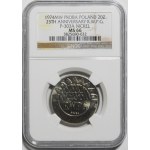PRÓBA NIKIEL 20 złotych 1974 XXV Lat RWPG - słonecznik z ziarnem