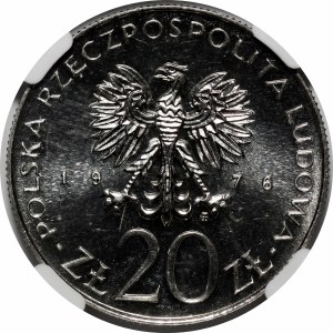 SAMPLE NIKIEL 20 zloty 1976 XXX Years of the Budget Laws of the People's Republic of Poland - Brick inscription of the People's Republic of Poland