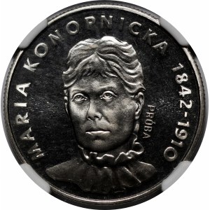 PRÓBA NIKIEL 20 złotych 1978 Maria Konopnicka
