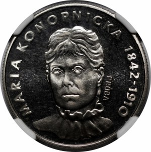 SAMPLE NIKIEL 20 gold 1978 Maria Konopnicka
